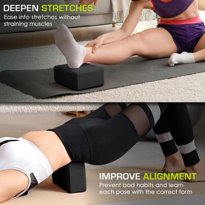 Set of 2 Foam Yoga Blocks