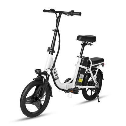 Q3 Folding Electric Bike for Adults, 500W Peak Motor with Max 30+Miles PAS Range & 20MPH Ebike, 48V 12Wh Battery Electric Bicycles Step-Thru Commuter E Bikes for Adults and Teens