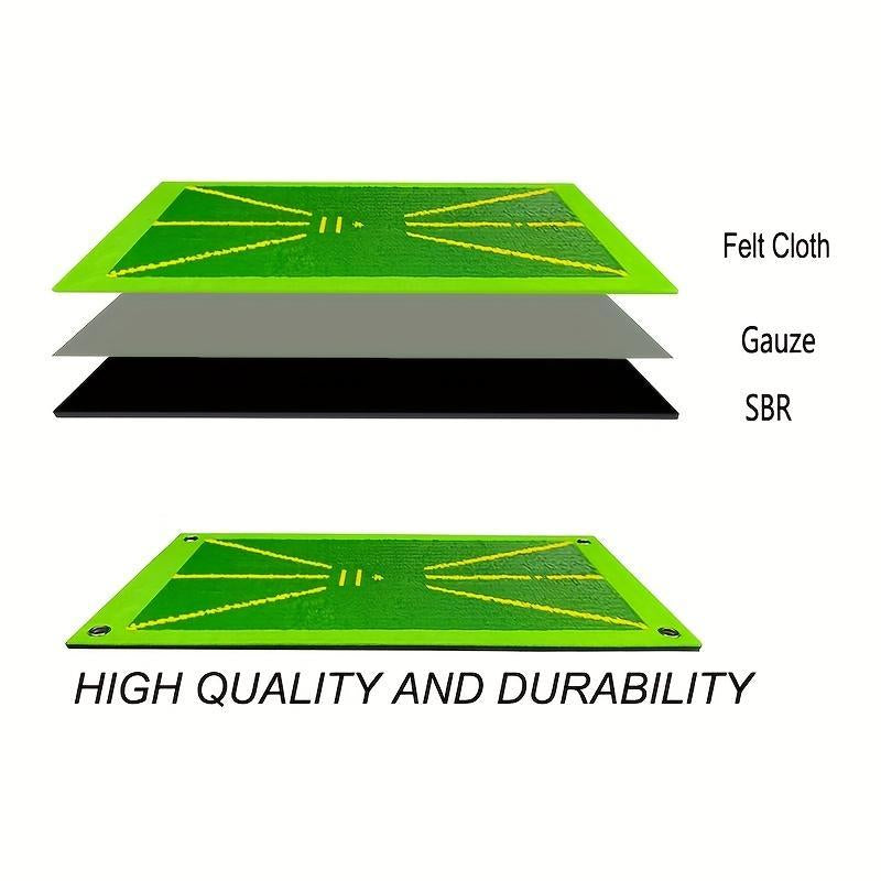Portable Golf Training Mat, Durable & Portable Golf Hitting Mat, Golf Swing Training Aid, Golf Training Accessories for Indoor & Outdoor Practice