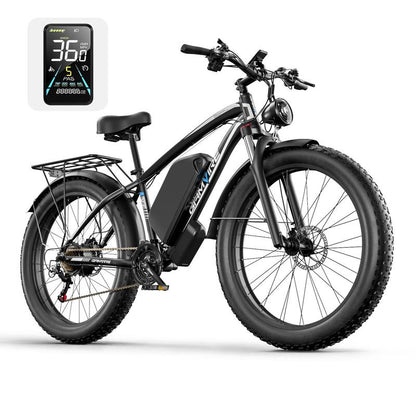 GAMVIRE V7 24''/26" Ebike for Adults Electric, Peak 2000W/2500W E-Bike, 52V19.2Ah/32Ah, Max 40Mph&100Miles, Hydraulic Disc Brake, off Road Snow Mountain Pedal Assist E-Bikes, Fat Tire Fast E-Bicycle, UL Certified