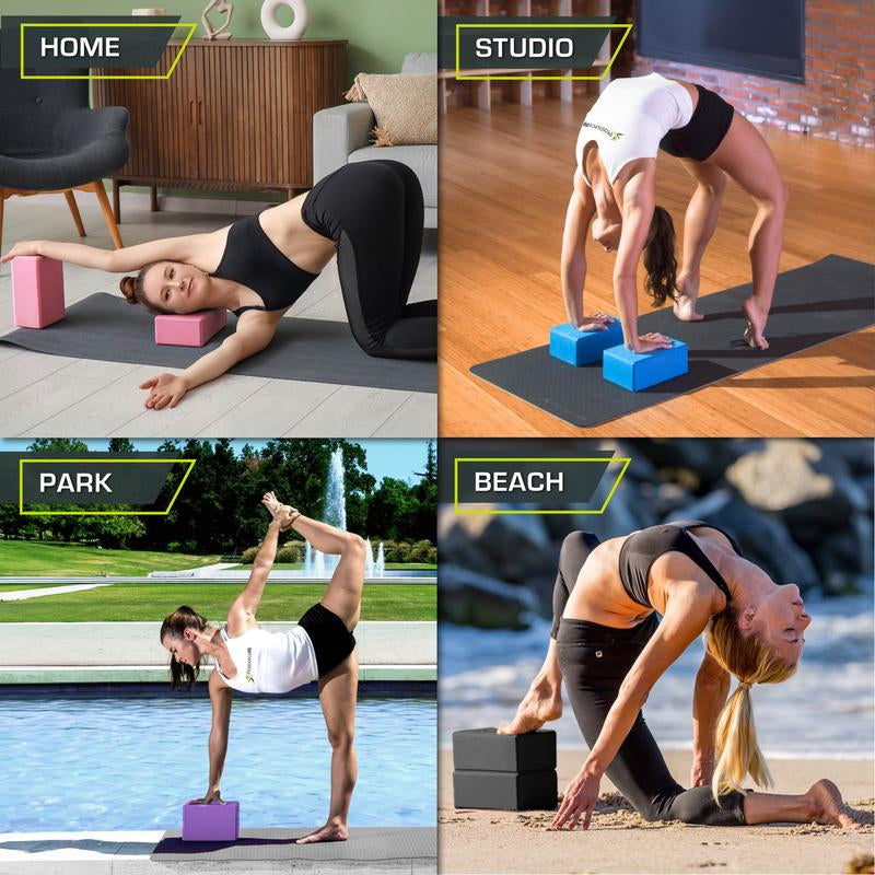 Set of 2 Foam Yoga Blocks