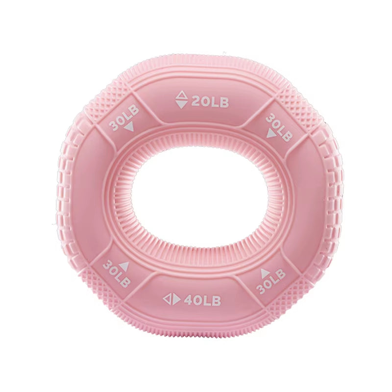Silicone Adjustable 20-90LB Hand Grip Arm Strength Exercise Gripping Ring Fitness Gym Finger Forearm Trainer Carpal Expander