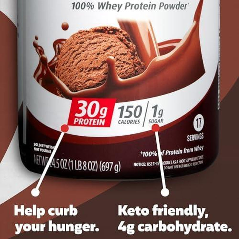 Premier Protein Powder, Chocolate Milkshake, 30G Protein, 1G Sugar, 100% Whey Protein, Keto Friendly, No Soy Ingredients, Gluten Free, 17 Servings, 24.5 Ounce (Pack of 1)