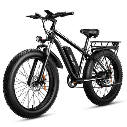 AMYET EB26 Peak 1500W Electric Bike for Adults Electric Bicycle 48V 15AH (720WH) Battery Electric Bike 26"Large Tires Mountain 28Mph 7 Speed Gears Dual Shock Absorber Electric Bike