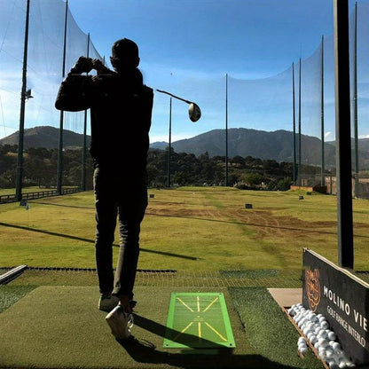 Portable Golf Training Mat, Durable & Portable Golf Hitting Mat, Golf Swing Training Aid, Golf Training Accessories for Indoor & Outdoor Practice