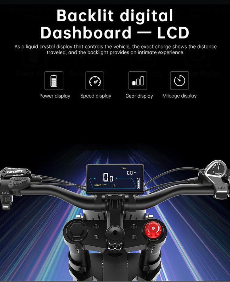 EKX X21 2000W Electric Bike 48V 35AH 20*4.0" Fat Tire E-Bike