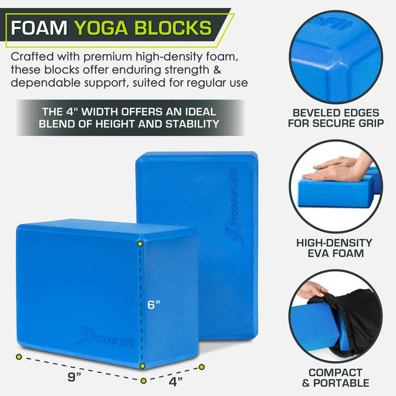 Set of 2 Foam Yoga Blocks