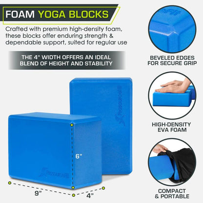 Set of 2 Foam Yoga Blocks