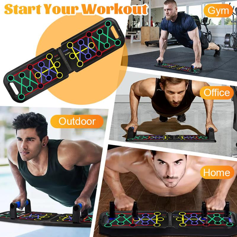 [2025 New Upgraded] Multifunctional Push up Trainer Board - Enhance Chest Muscle Strength, Boost Home & Gym Workout Efficiency, Ergonomic Design for Comfortable Exercise