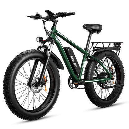 AMYET EB26 Peak 1500W Electric Bike for Adults Electric Bicycle 48V 15AH (720WH) Battery Electric Bike 26"Large Tires Mountain 28Mph 7 Speed Gears Dual Shock Absorber Electric Bike