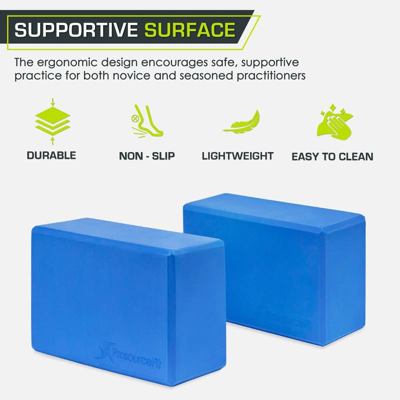 Set of 2 Foam Yoga Blocks