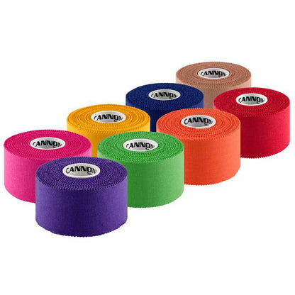 Cannon Sports Premium Athletic Tape - 1.5” X 45 Feet per Roll - Easy Tear, No Sticky Residue, Very Strong, Hypoallergenic, Latex Free - Pack of 8