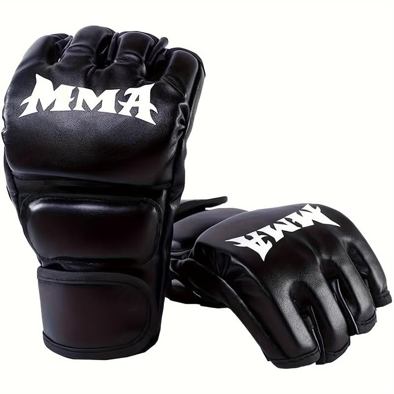 2 Pack Boxing Glove Taekwondo Protective Gloves Boxing Training Gloves Half Finger Boxing Glove MMA Adult Fitness Training Work Gloves,Lax Gloves