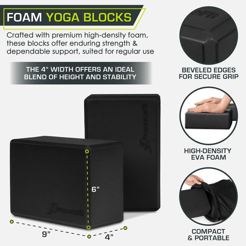 Set of 2 Foam Yoga Blocks