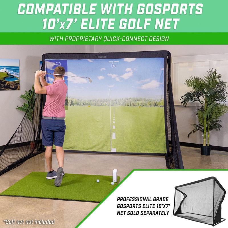 Gosports 10 Ft Golf Simulator Impact Screen (Simulator Sold Separately)