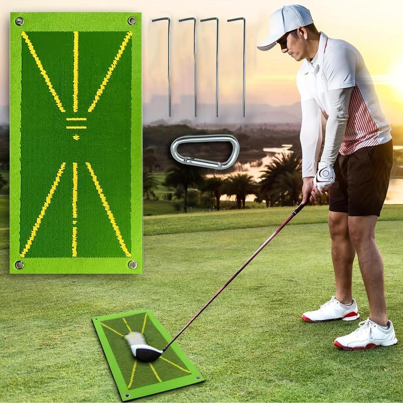Portable Golf Training Mat, Durable & Portable Golf Hitting Mat, Golf Swing Training Aid, Golf Training Accessories for Indoor & Outdoor Practice