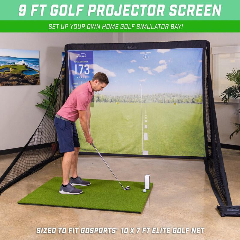 Gosports 10 Ft Golf Simulator Impact Screen (Simulator Sold Separately)